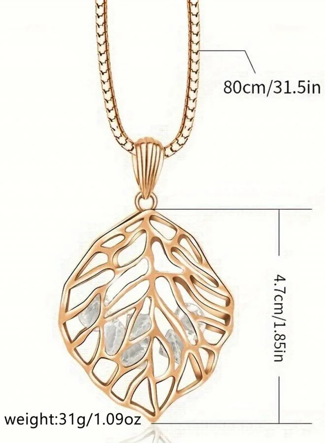 تايك تو قلادة بدلاية على شكل ورقة شجر